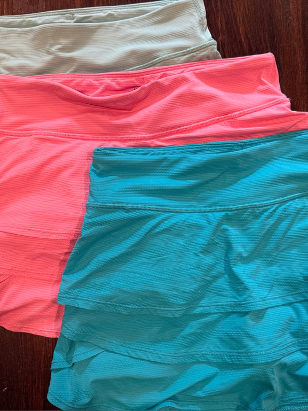 Athleta Girl Swing Skort Set of 3 in Pink, Teal, Mint - Size XL 14